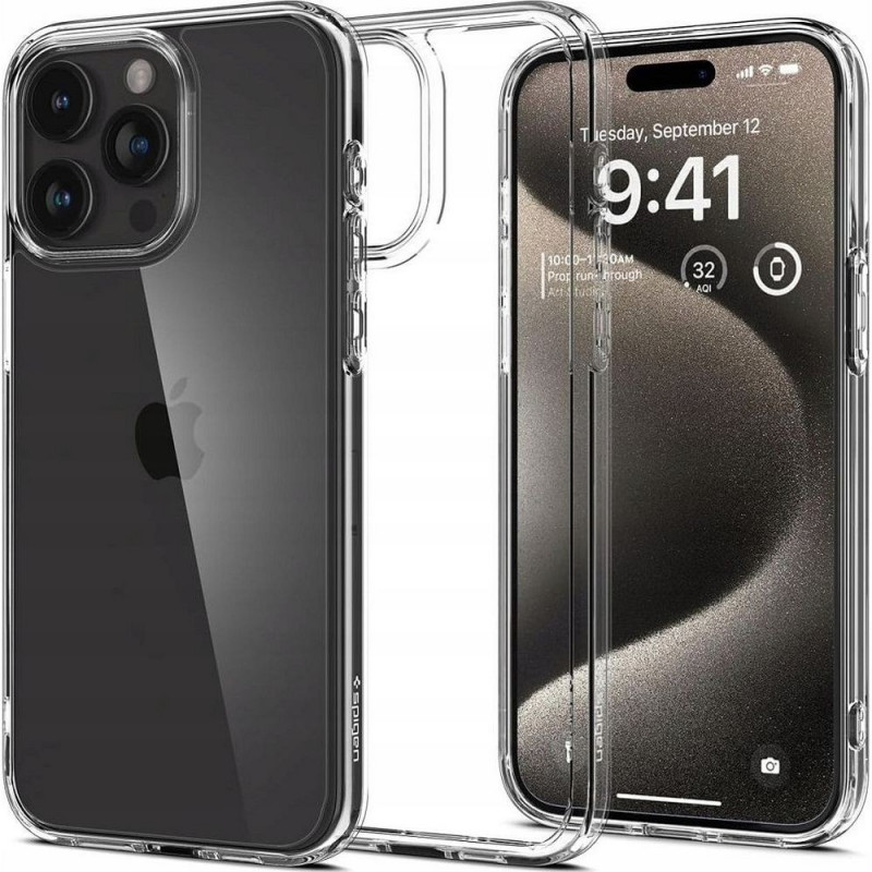 SPIGEN case ULTRA HYBRID for IPHONE 16 Pro Max crystal clear