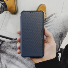 FLIPCASE RAZOR Carbon blau für SAMSUNG Galaxy A13 4G