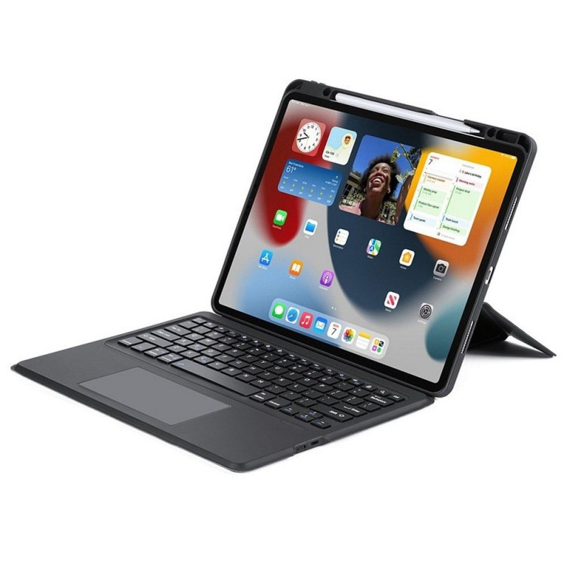 DUX DUCIS case DK foldable with Wireless Keyboard for iPad Air 13 (2024)/Pro 12.9 (2020/2021/2022) black