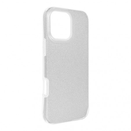 BACK-CASE SHINING GLITTER silber für APPLE iPhone 16 Pro Max