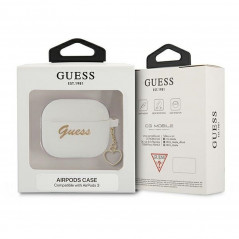 GUESS case for APPLE AirPods 3 GUA3LSCHSH (Silicone Charm Heart Collection) white