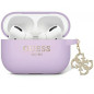 GUESS case for APPLE AirPods Pro 2 (2022 / 2023) GUAP2LECG4U ( Liquid Silicone Glitter Triangle Charm) purple