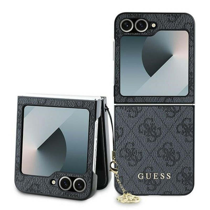 GUESS case for SAMSUNG Z Flip 6 GUHCZF6GF4GGR (HC PU 4G Charm) black