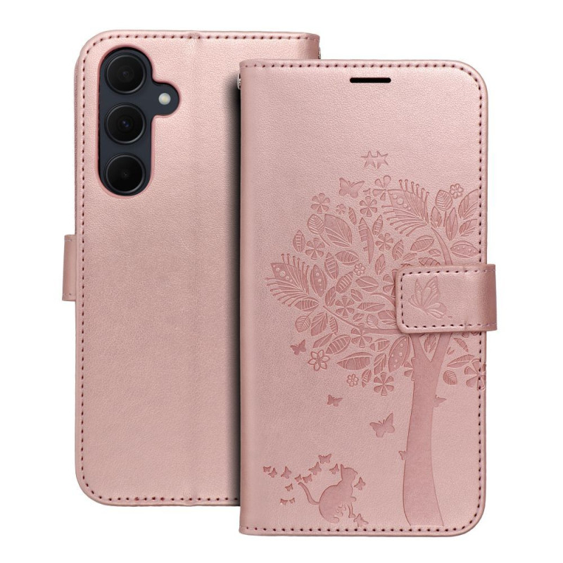 MEZZO Book case for SAMSUNG A35 5G tree rose gold