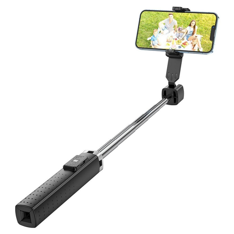 HOCO selfie stick with bluetooth remote control fourpod K18 black HOCO selfie stick with bluetooth remote control fourpod K18 black