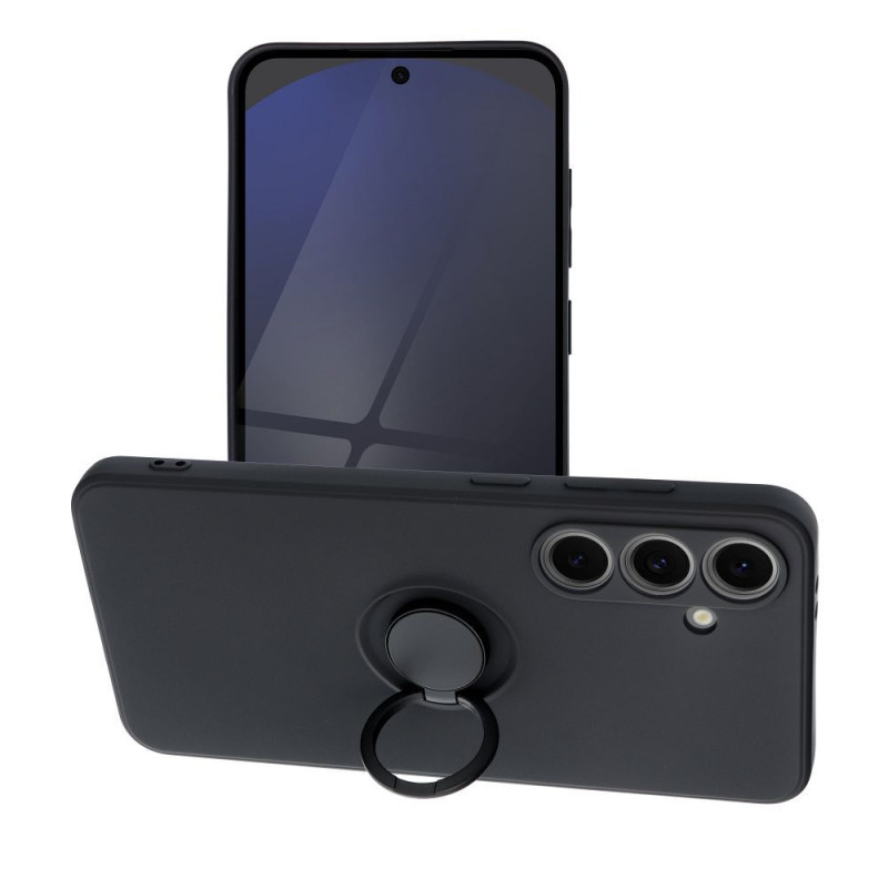 SILICONE RING case for SAMSUNG S24 FE black SILICONE RING case for SAMSUNG S24 FE black