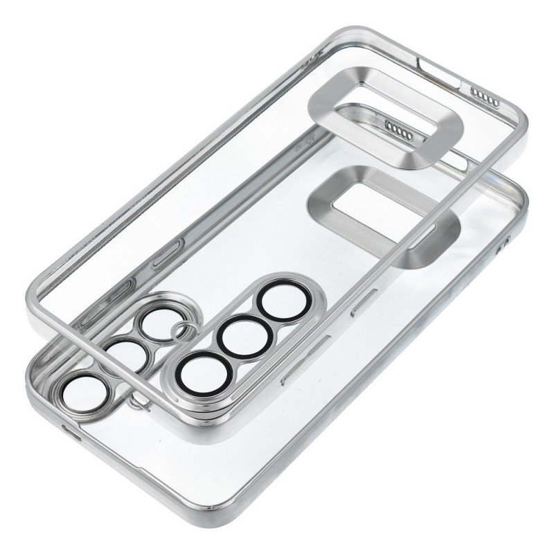 Case GLAM for SAMSUNG S24 FE silver Case GLAM for SAMSUNG S24 FE silver