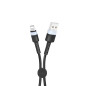 Datenkabel USB-A / Lightning 25cm XO Nylon 2,1Ah