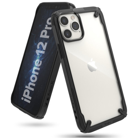 Ringke Fusion X durable PC Case black with TPU Bumper für Apple iPhone 12| iPhone 12 Pro (FUAP0024)
