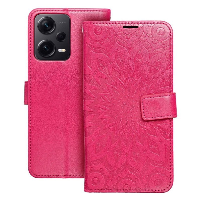 MEZZO Book case for XIAOMI Redmi Note 12 5G mandala magenta MEZZO Book case for XIAOMI Redmi Note 12 5G mandala magenta