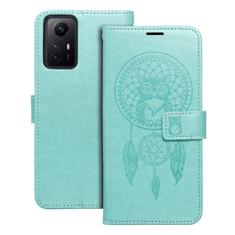 MEZZO Book case for XIAOMI Redmi Note 12S dreamcatcher green MEZZO Book case for XIAOMI Redmi Note 12S dreamcatcher green