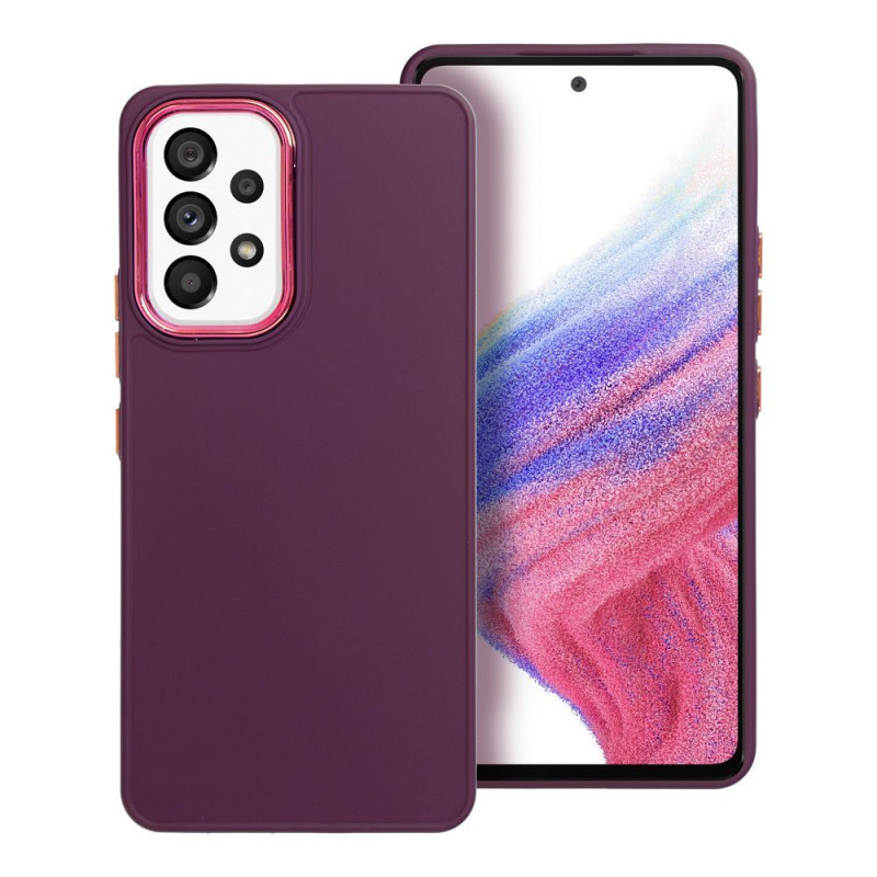 BACK-CASE FRAMED purple für SAMSUNG Galaxy A53 5G