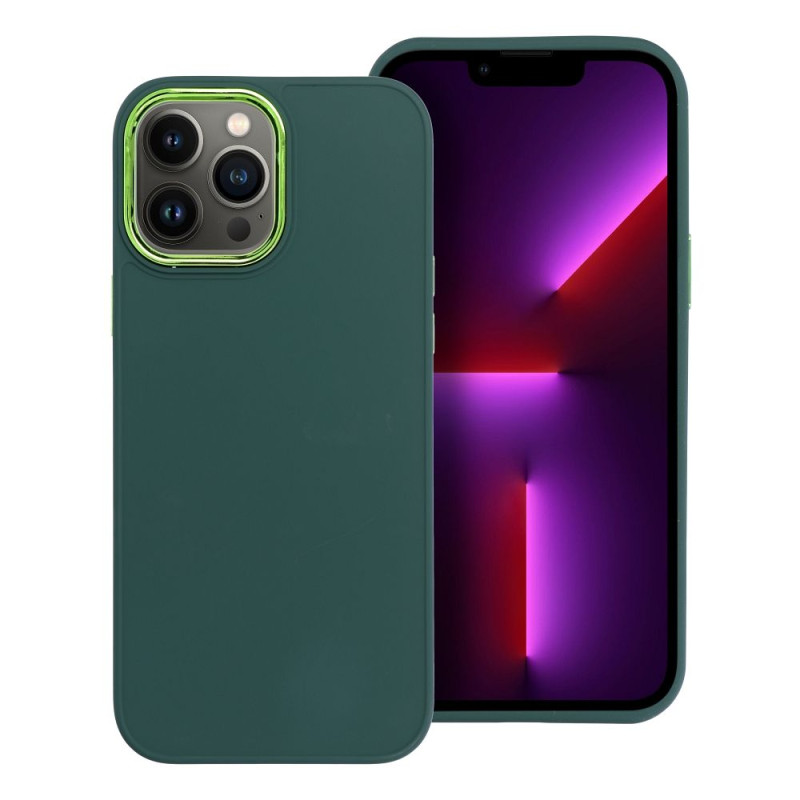 BACK-CASE FRAMED green für APPLE iPhone 13 Pro