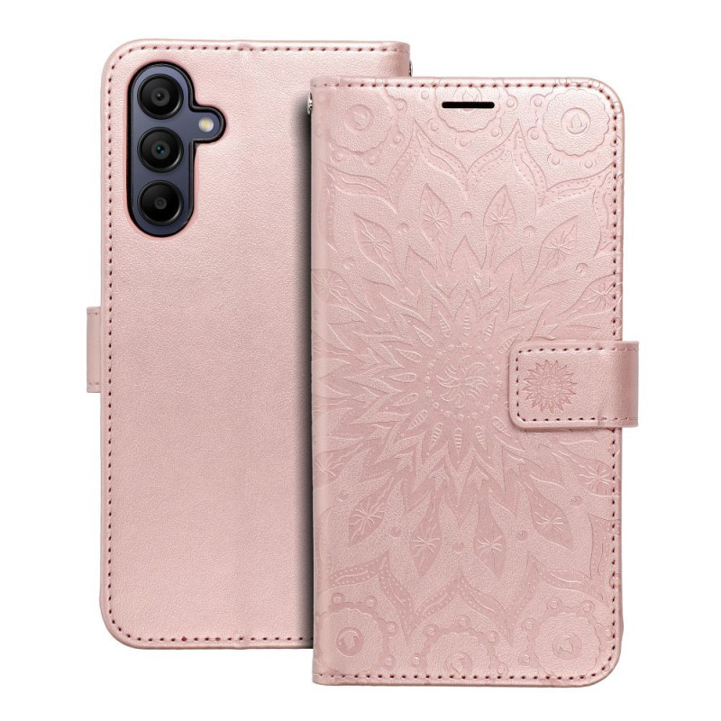 MEZZO Book case for SAMSUNG A15 4G / A15 5G mandala rose gold MEZZO Book case for SAMSUNG A15 4G / A15 5G mandala rose gold