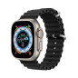 DUX DUCIS strap OCEAN WAVE silicone for Apple Watch 42 / 44 / 45 mm black DUX DUCIS strap OCEAN WAVE silicone for Apple Watch 42 / 44 / 45 mm black