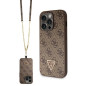 GUESS case for IPHONE 14 Pro GUHCP14LP4TDSCPW (Crossbody 4G Metal Logo) brown GUESS case for IPHONE 14 Pro GUHCP14LP4TDSCPW (Crossbody 4G Metal Logo) brown