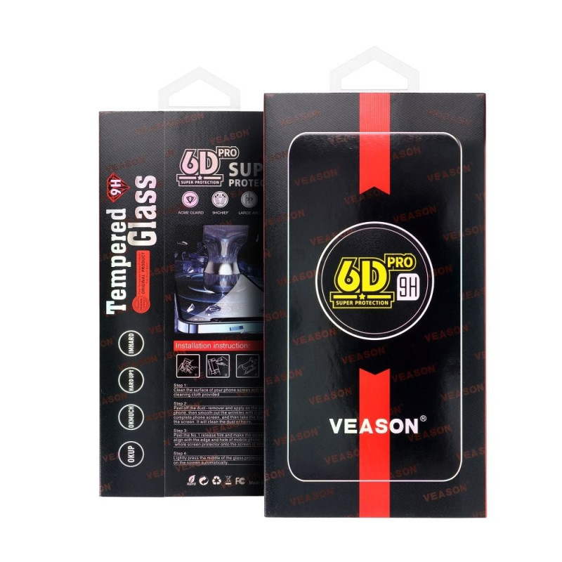 6D Pro Veason Glass - for Iphone X / XS / 11 Pro black 6D Pro Veason Glass - for Iphone X / XS / 11 Pro black