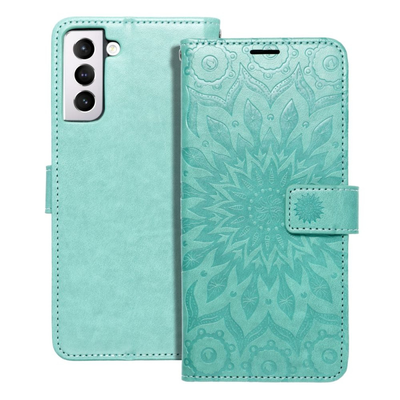 MEZZO Book case for SAMSUNG A12 / M12 mandala green MEZZO Book case for SAMSUNG A12 / M12 mandala green