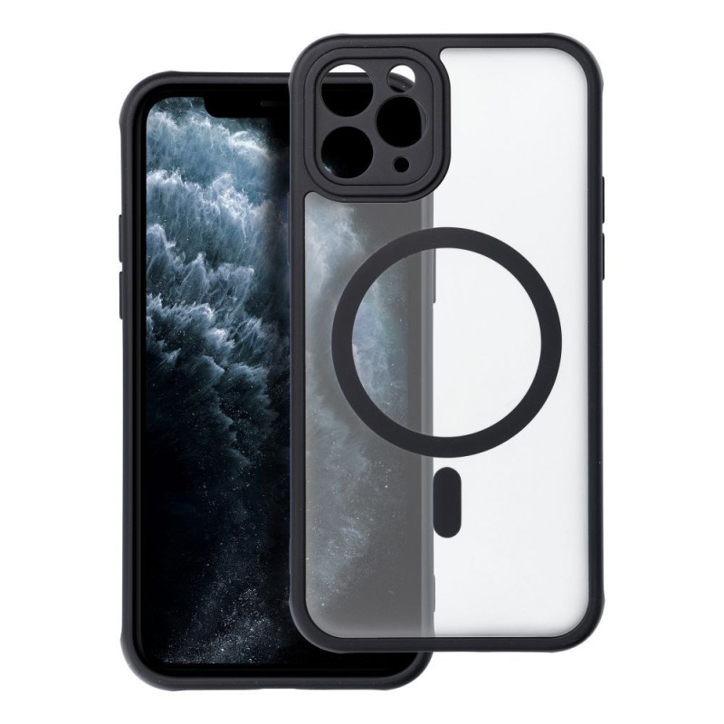 BACK-CASE MATTE MAG schwarz (kompatibel mit MagSafe) für APPLE iPhone 11 Pro