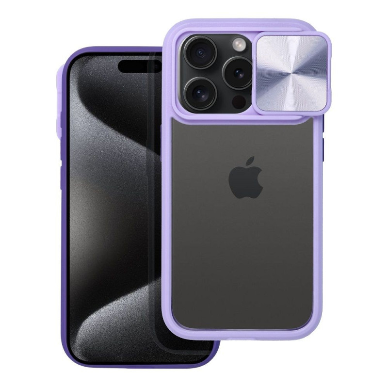 BACK-CASE SLIDE TWO violett (mit Kamera-Abdeckung) für APPLE iPhone 11