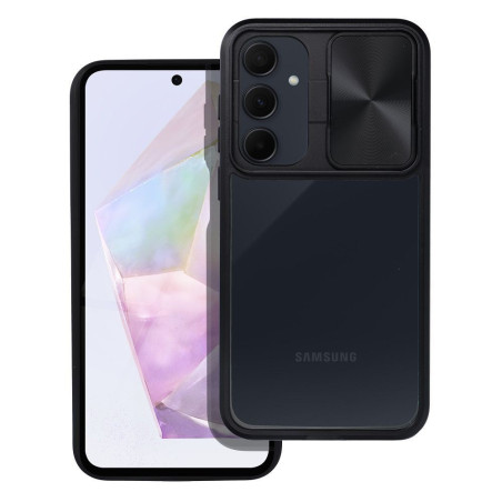 BACK-CASE SLIDE TWO schwarz (mit Kamera-Abdeckung) für SAMSUNG Galaxy A05