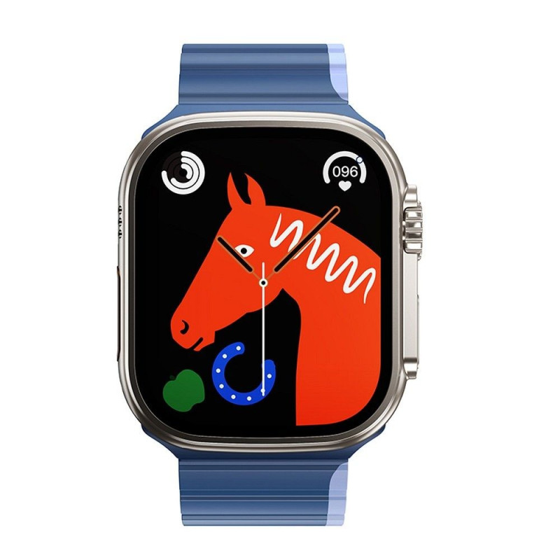 HOCO strap for Apple Watch 42 / 44 / 45 / 49 mm AS102 dark blue with light blue HOCO strap for Apple Watch 42 / 44 / 45 / 49 mm AS102 dark blue with light blue