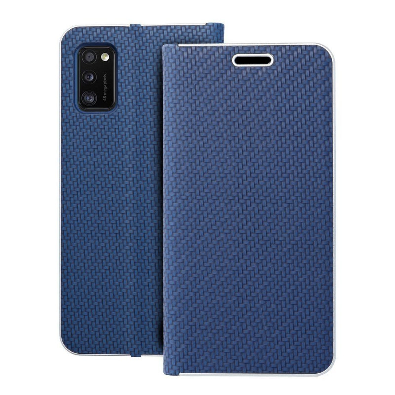 FLIPCASE LUNA Carbon blau für SAMSUNG Galaxy A41
