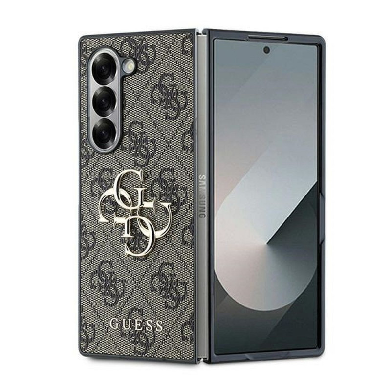 GUESS case for SAMSUNG Z Fold 6 GUHCZFD64GMGBR (PU 4G Leather Metal Logo) brown GUESS case for SAMSUNG Z Fold 6 GUHCZFD64GMGBR (PU 4G Leather Metal Logo) brown