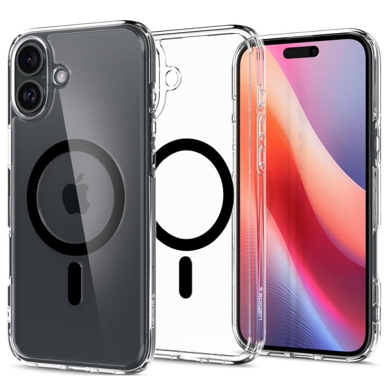 SPIGEN case ULTRA HYBRID MAG compatible with MagSafe for IPHONE 16 Plus black SPIGEN case ULTRA HYBRID MAG compatible with MagSafe for IPHONE 16 Plus black