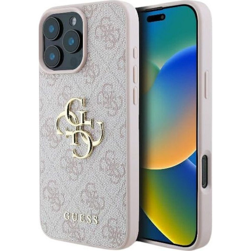 GUESS case for IPHONE 16 Plus GUHCP16M4GMGPI (4G PU Big Logo) pink GUESS case for IPHONE 16 Plus GUHCP16M4GMGPI (4G PU Big Logo) pink