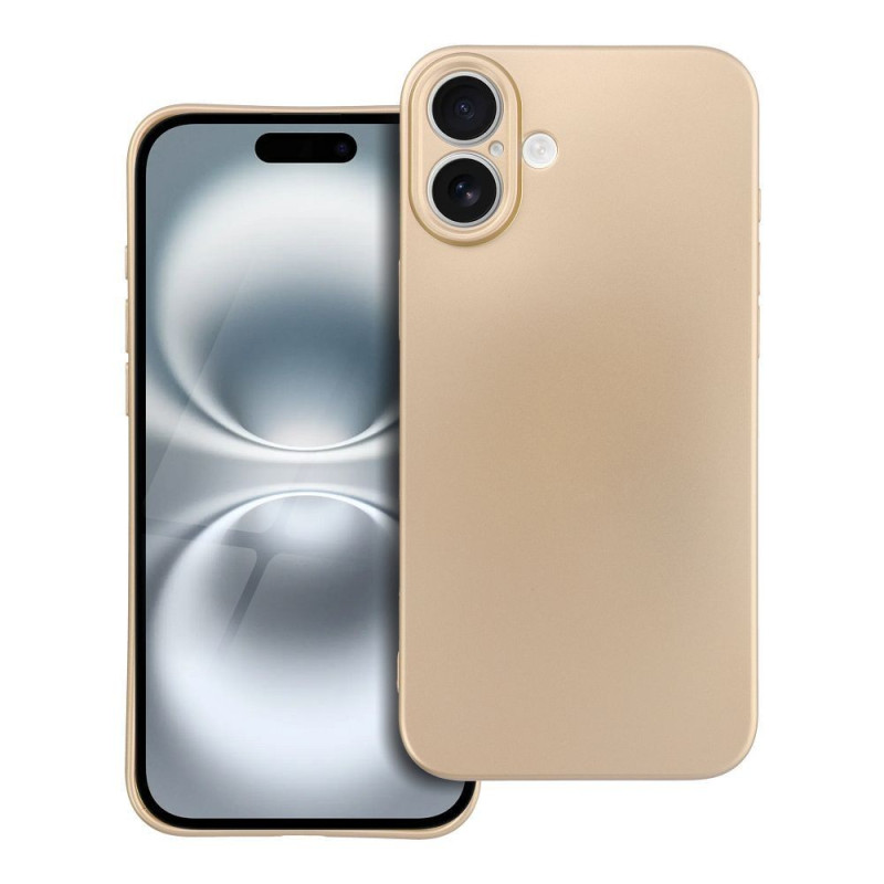 BACK-CASE METALLIC GOLD für APPLE iPhone 16 Plus