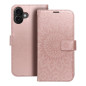 MEZZO Book case for IPHONE 16 Plus mandala rose gold MEZZO Book case for IPHONE 16 Plus mandala rose gold