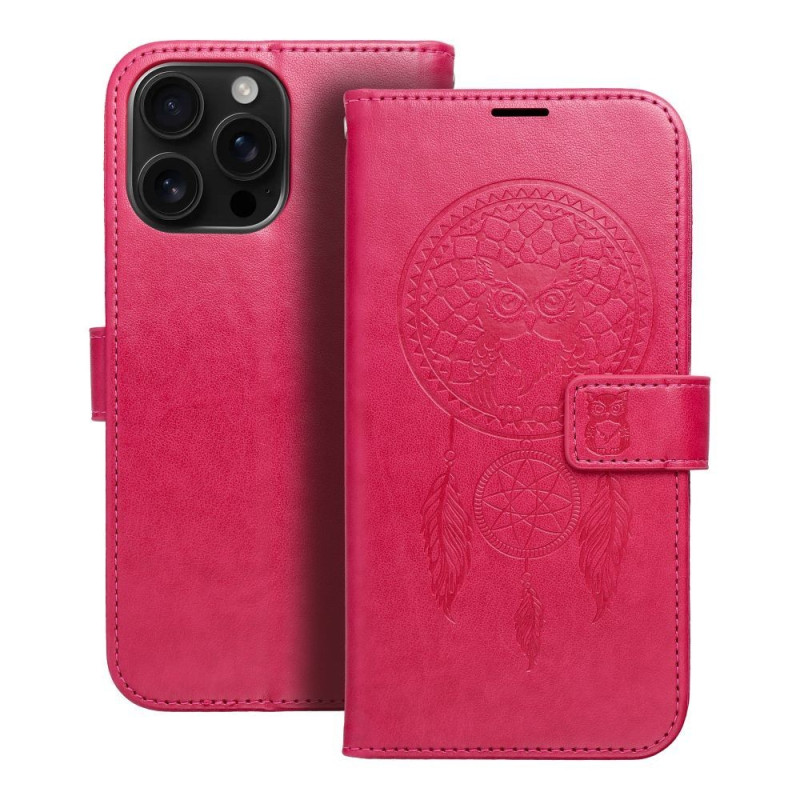 MEZZO Book case for IPHONE 16 Pro Max dreamcatcher magenta MEZZO Book case for IPHONE 16 Pro Max dreamcatcher magenta