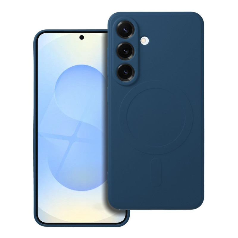 SILICONE MAG COVER case compatible with MagSafe for SAMSUNG S25 blue SILICONE MAG COVER case compatible with MagSafe for SAMSUNG S25 blue