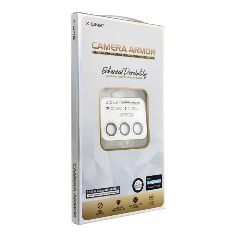 X-ONE Sapphire Camera Armor - for Samsung Galaxy S25 Plus - silver