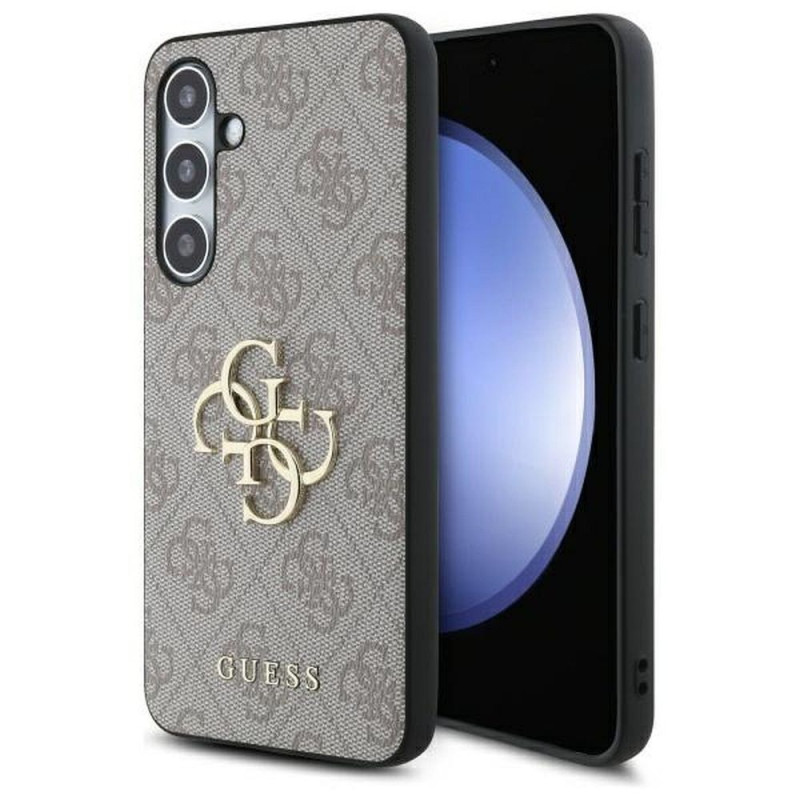 GUESS case for SAMSUNG S24 FE GUHCS24FE4GMGBR (HC PU 4G Big Metal Logo) brown GUESS case for SAMSUNG S24 FE GUHCS24FE4GMGBR (HC PU 4G Big Metal Logo) brown
