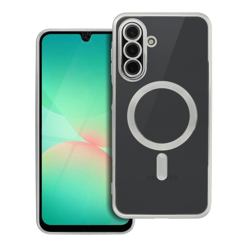 ELECTRO MAG COVER case compatible with MagSafe for SAMSUNG A26 silver ELECTRO MAG COVER case compatible with MagSafe for SAMSUNG A26 silver