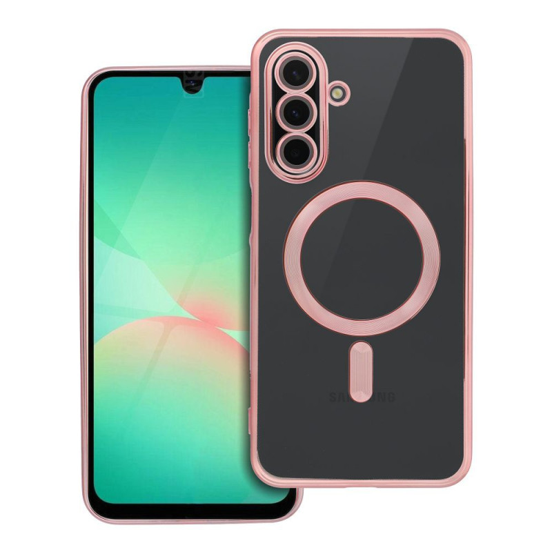 ELECTRO MAG COVER case compatible with MagSafe for SAMSUNG A26 rose gold