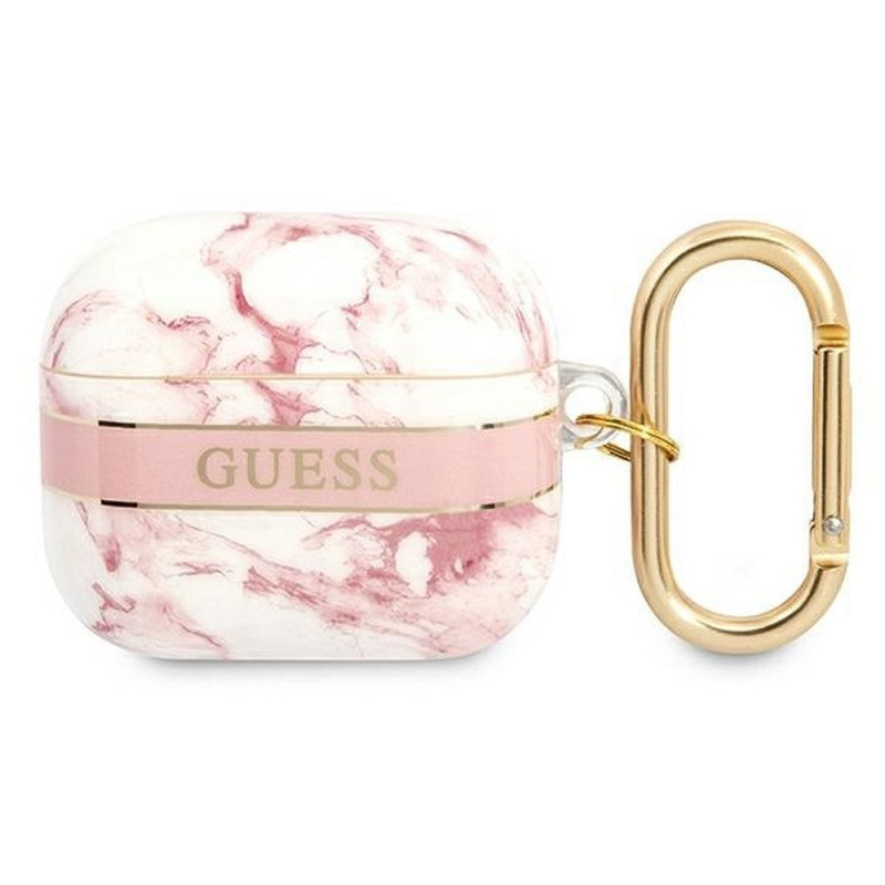 GUESS case for APPLE AirPods 3 GUA3HCHMAP (Marble Strap Collection) pink GUESS case for APPLE AirPods 3 GUA3HCHMAP (Marble Strap Collection) pink
