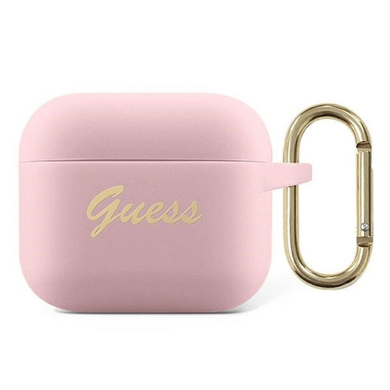 GUESS case for APPLE AirPods 3 GUA3SSSI (Silicone Vintage Script) pink GUESS case for APPLE AirPods 3 GUA3SSSI (Silicone Vintage Script) pink