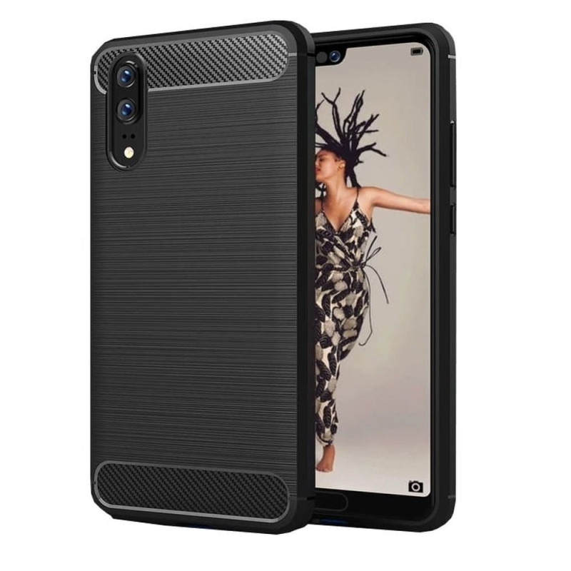 BACK-CASE Carbon schwarz für HUAWEI P20 Pro