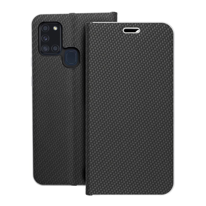 FLIPCASE LUNA Carbon schwarz für SAMSUNG Galaxy A21s