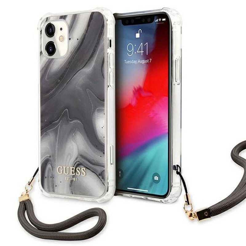 GUESS case for IPHONE 12 Mini GUHCP12SKSMAGR (Marble Collection) grey GUESS case for IPHONE 12 Mini GUHCP12SKSMAGR (Marble Collection) grey