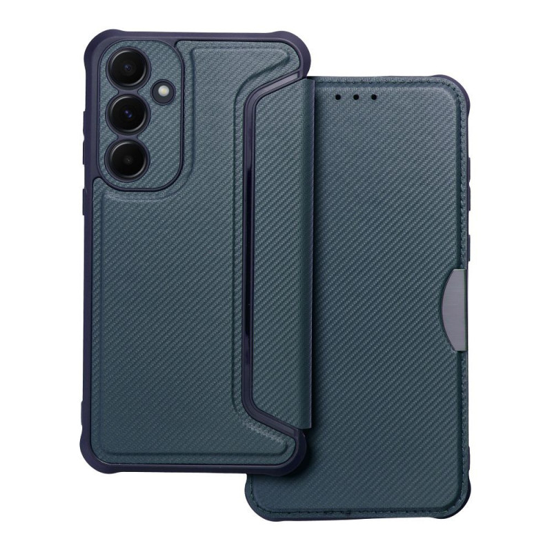 FLIPCASE RAZOR Carbon blau für SAMSUNG Galaxy A55 5G