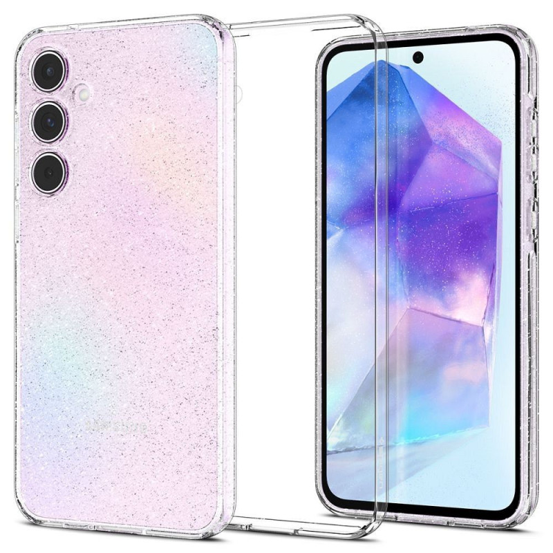 SPIGEN case LIQUID GLITTER CRYSTAL for SAMSUNG A55 5G transparent SPIGEN case LIQUID GLITTER CRYSTAL for SAMSUNG A55 5G transparent