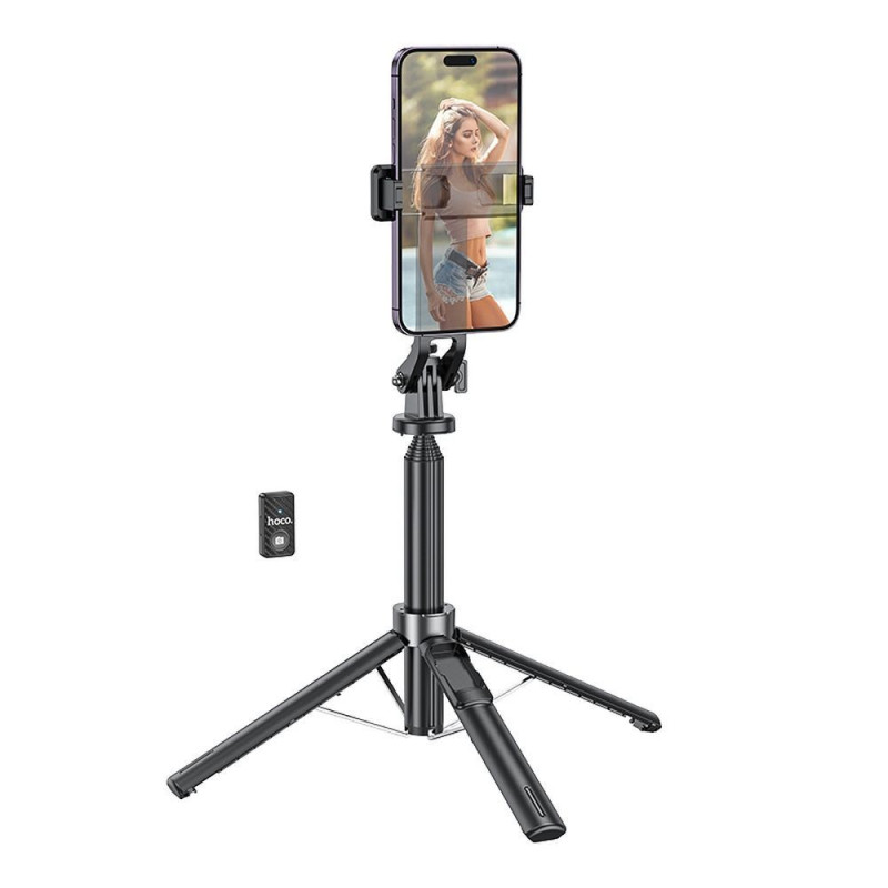 HOCO selfie stick with bluetooth remote control tripod K21 black HOCO selfie stick with bluetooth remote control tripod K21 black