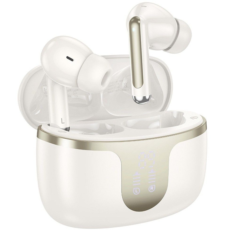 HOCO wireless earphones bluetooth TWS EQ10 milky white HOCO wireless earphones bluetooth TWS EQ10 milky white