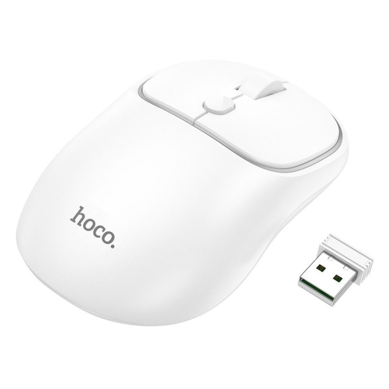 HOCO computer wireless mouse 2,4G 1600 dpi GM25 space white HOCO computer wireless mouse 2,4G 1600 dpi GM25 space white