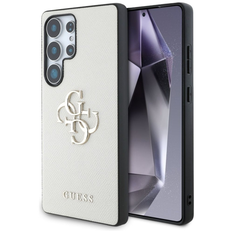 GUESS case for SAMSUNG S25 Ultra GUHCS25LPGT4MBE (PU Grained Big 4G and Classic Logo) beige GUESS case for SAMSUNG S25 Ultra GUHCS25LPGT4MBE (PU Grained Big 4G and Classic Logo) beige