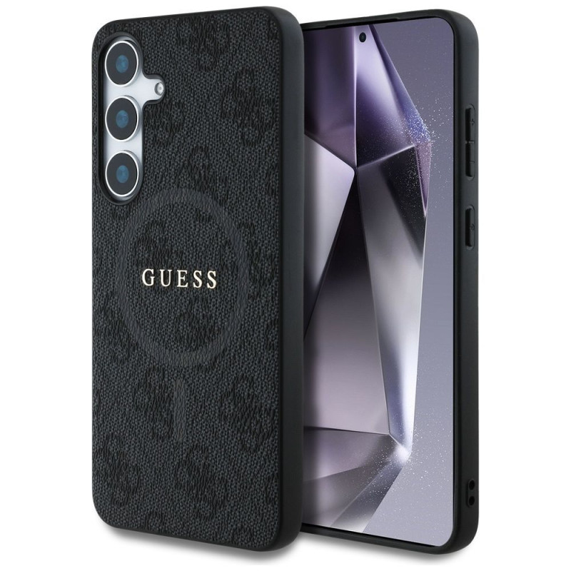 GUESS case for SAMSUNG S25 Plus GUHMS25MG4GFRK (Magnetic PU 4G Ring Classic Logo) black GUESS case for SAMSUNG S25 Plus GUHMS25MG4GFRK (Magnetic PU 4G Ring Classic Logo) black